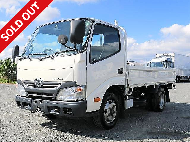 2013 Toyota Dyna 2t flatbed, 3-way opening, standard short, full just low, automatic transmission, ETC included [Semi-medium-sized (5t only) license compatible *Old standard license OK]