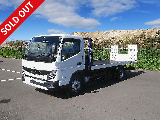 Reiwa 3 model Mitsubishi Fuso Canter small safety loader, made by Kyokuto, Flat Top Zero, running board, radio control, winch included [medium-sized license compatible *excluding 5t limited]