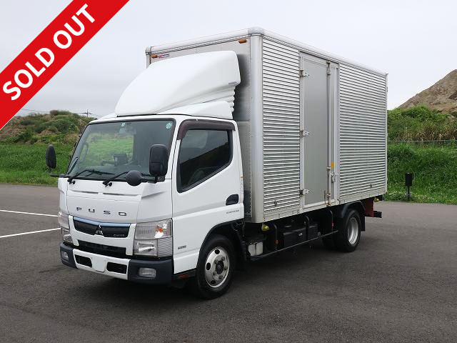 2016 Mitsubishi Fuso Canter 2t Aluminum Van Standard Long Fully Low Floor Air Deflection Plate Left Side Door 4WD 2 Pedal [Semi-Medium License Compatible *Excluding 5t Limited]