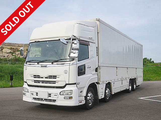 2010 UD Trucks Quon Large Aluminum Wing 4-axle Low Floor High Roof Combination Gate Aluminum Wheels Back Eye Camera Aerodynamics ★Inspection valid until December 2021★