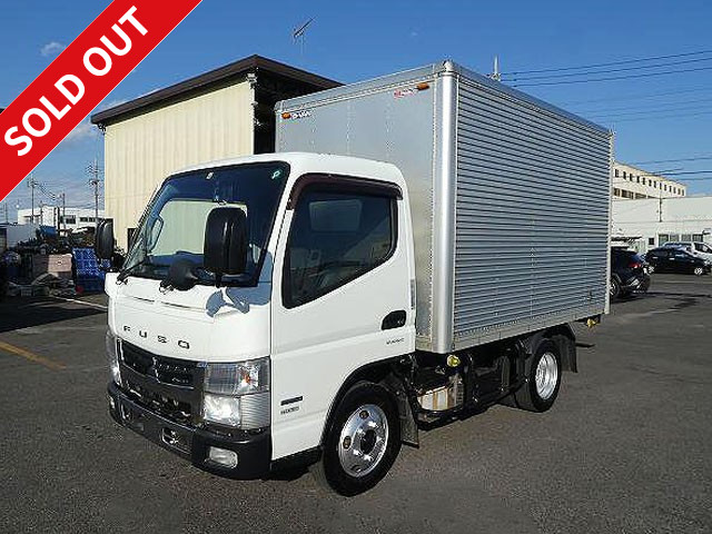 2013 Mitsubishi Fuso Canter 2t Aluminum Van Standard Short (10 shaku) Custom Specifications 3 Rear Doors Fully Low Floor 2 Pedal [Semi-Medium (5t Limited) License *Old Regular License OK]