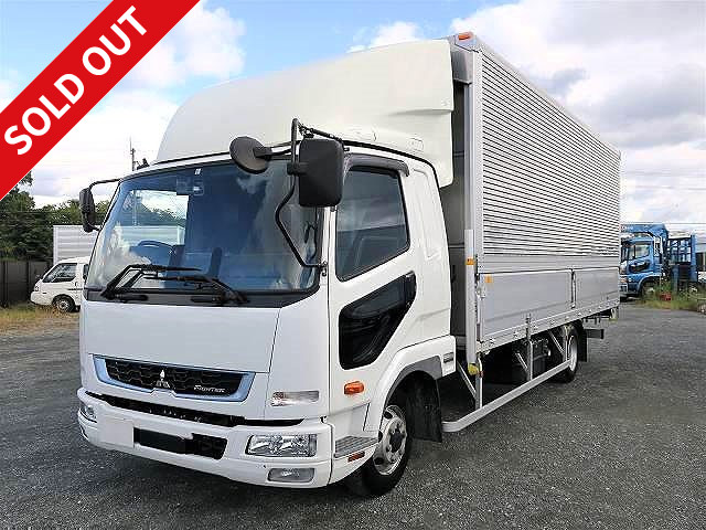 Reiwa 2nd year Mitsubishi Fuso Fighter Medium-sized aluminum wing 6200 wide Rear wheel air suspension Air guide plate *Dealer inspection record book included*