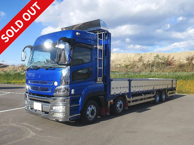 2008 Mitsubishi Fuso Super Great, large flatbed aluminum block, 7-way opening, 4-axle low floor, high roof, custom specification, all-wheel air suspension *MOT valid until May 2022* 