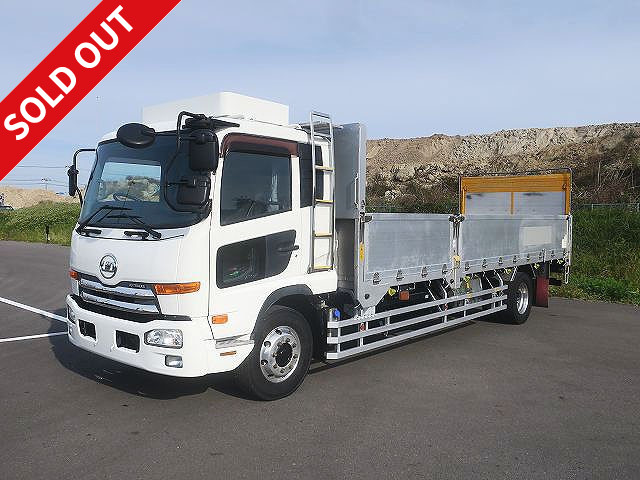 2012 UD Trucks Condor, heavy-duty flatbed, aluminum block, 5-way opening, 6700 semi-wide, flip-up PG, retarder, aluminum wheels installed ★ Actual mileage on the meter: approx. 354,000 km! ★