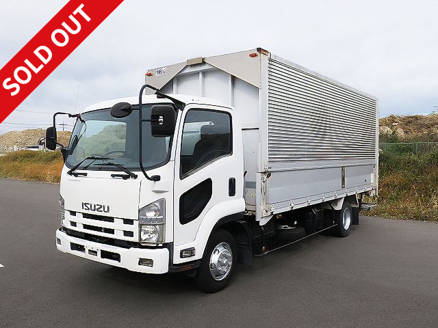 2007 Isuzu Forward, medium-sized aluminum wing, semi-wide, inside width 220cm, with storage PG ★ Actual mileage on the meter: approx. 305,000km! ★