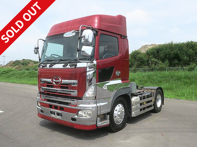 2004 Hino Profia tractor head, 5th wheel load 9.6t, 410 horsepower, high roof, aluminum wheels, ETC2.0