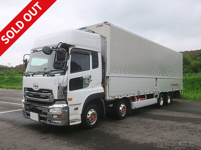 [Price reduced!] 2015 UD Trucks Quon large aluminum wing, 4-axle low floor, high roof, Escot V, aluminum wheels, ETC2.0 *Actual mileage approx. 497,000 km/MOT valid until March 2022*