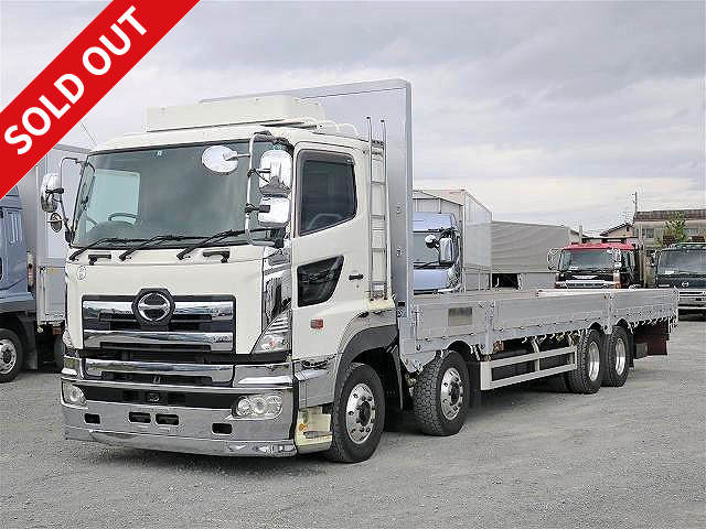 2007 Hino Profia Large flatbed aluminum block 5-way opening 9500 body low tailgate 4-axle low floor retarder Aluminum wheels installed ★Actual mileage on meter: approx. 695,000 km! ★