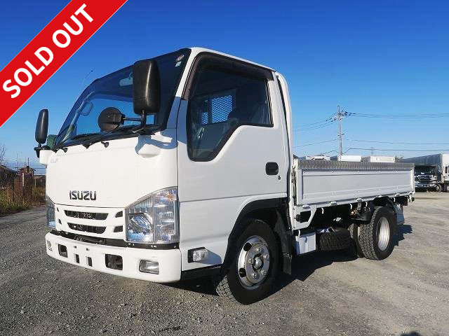 2016 Isuzu Elf 2t flatbed body 3-way opening Standard short Fully low floor ETC [Semi-medium size (5t limited) license compatible *Old standard license OK]