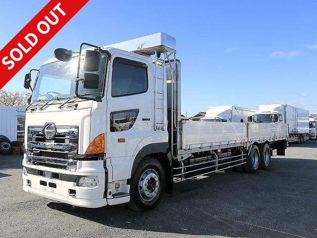 2014 Hino Profia Large flatbed aluminum block 5-way opening 9500 body High-floor 3-axle Proshift ETC2.0 Retarder