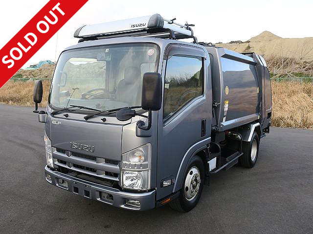 2014 Isuzu Elf 2t Packer (Refuse Collector) Made by Kyokuto Kaihatsu Kogyo Press type Capacity 4.3m3 ETC Back-eye camera [Semi-medium license compatible *Excluding 5t limited] ★ Actual mileage on the meter: Approximately 102,000km! ★