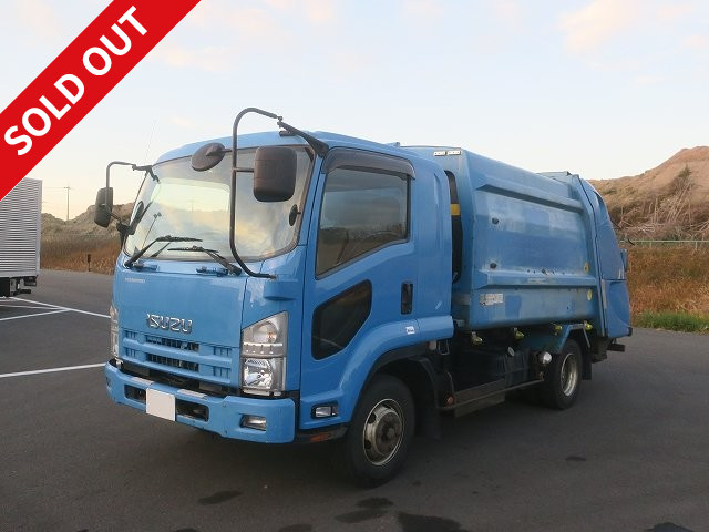 2009 Isuzu Forward Medium-sized Compactor (Refuse Collector) Fuji Mighty Press Type Capacity 8.0m3 *Inspection valid until May 2012*