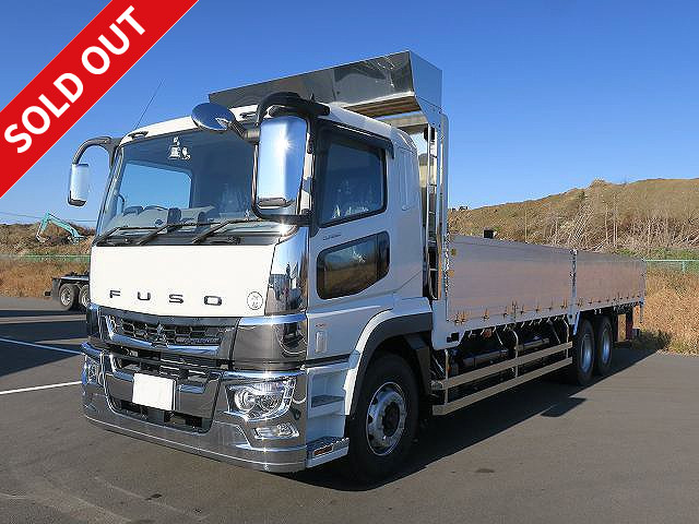 Reiwa 1 model Mitsubishi Fuso Super Great Large flat body aluminum block 5-way opening 9600 body 2 differentials ETC Back-eye camera *Unused car*