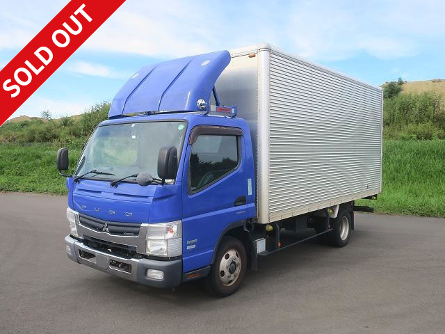 2012 Mitsubishi Fuso Canter 2t Aluminum Van Wide Long Custom Fully Low Floor Air Deflection Plate Interior Height 221cm Navigation Included 2 Pedals [Semi-Medium License Compatible *Excluding 5t Limited]