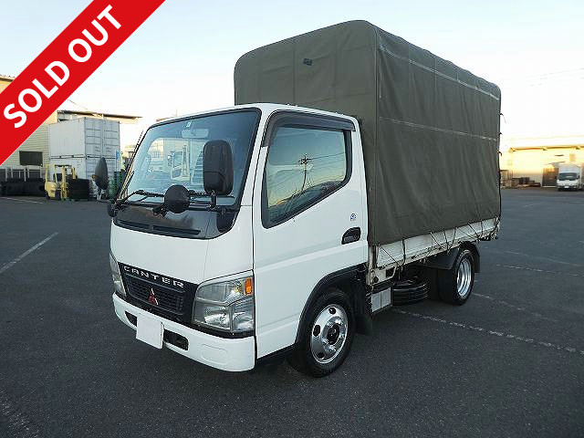 2005 Mitsubishi Fuso Canter 2t Canopy Flatbed Standard Short Fully Low Floor ETC [Semi-medium size (5t only) license compatible *Old standard license OK] ★Vehicle inspection valid until October 2012★