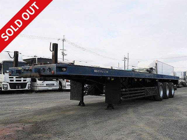 2005 model THT 3-axle cutting board semi trailer, 23.6t load, 12m body, lift axle, single pull OK, vehicle inspection valid until May 2022,