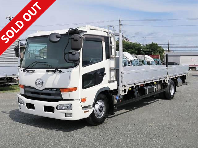 2015 UD Trucks Condor Medium-sized flatbed aluminum block 5-way opening 7200 body with bed and internal hook *Actual mileage on meter: approx. 489,000 km! *