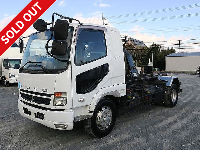 2009 Mitsubishi Fuso Fighter, increased tonnage, arm roll, ShinMaywa twin hoist, 7.9t load capacity, remote control, bed, ETC★Actual mileage on meter: approx. 360,000km! ★