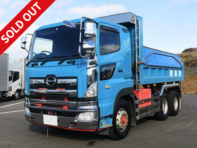 2012 Hino Profia large dump truck, ShinMaywa Industry 5100 body, 2 differentials, electric cobo lane, *Actual mileage on meter: approx. 521,000 km/Inspection valid until March 2022*