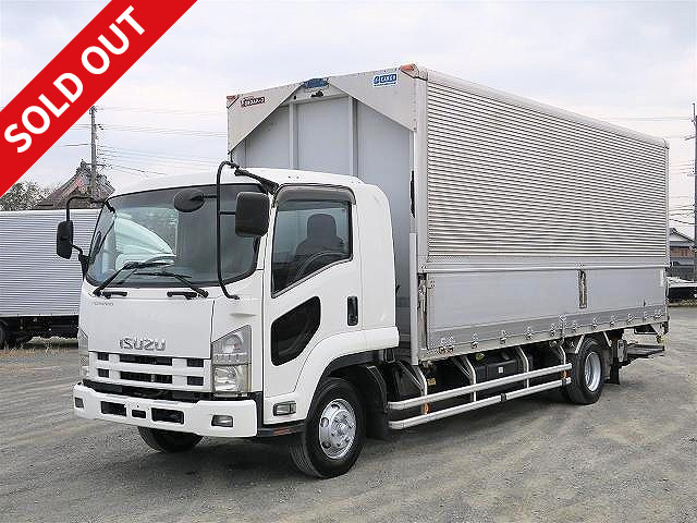 2009 Isuzu Forward, medium-sized aluminum wing, 6200 semi-wide, inside width 222cm, storage PG ★Approximately 510,000km on the meter! ★