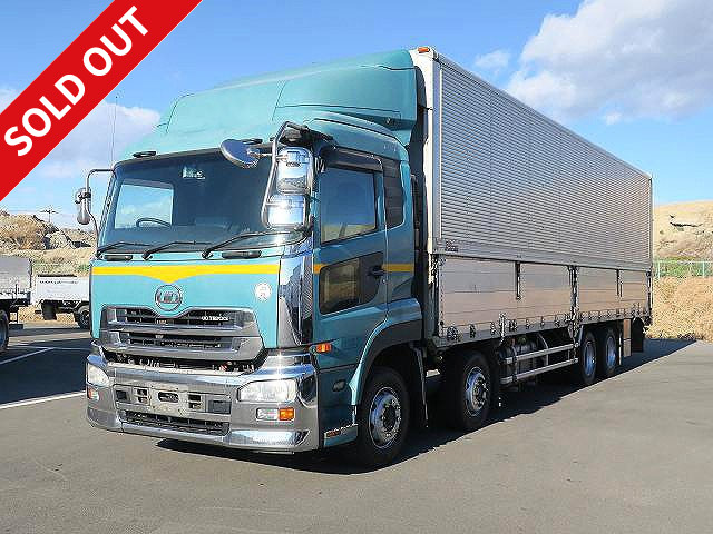 2010 UD Trucks Quon Large aluminum wing 4-axle low-floor Escot V Jolder 4-row (with roller rails)