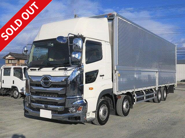 Lease-up! Reiwa 3 model Hino Profia large aluminum wing 4-axle low-floor high-roof retarder * Actual mileage on meter: approx. 94,000 km / Dealer inspection record book / Vehicle inspection valid until March 2022 *