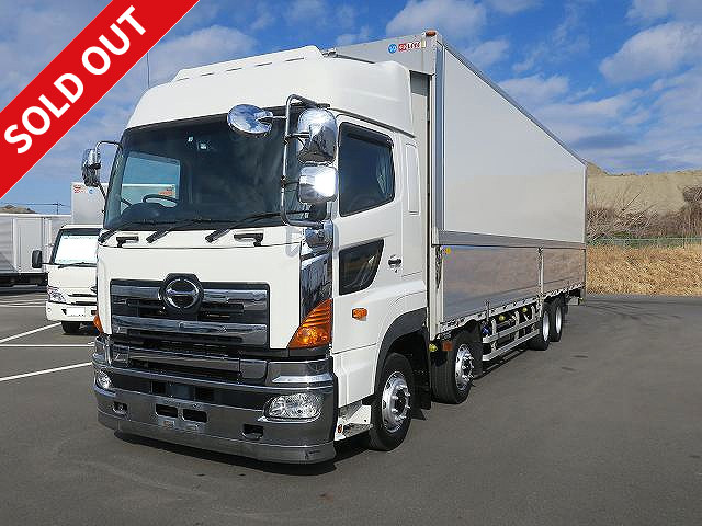 2015 Hino Profia Large aluminum wing 4-axle low floor Rear air suspension High roof Retarder *Approximately 411,000km on meter/preliminary inspection included*