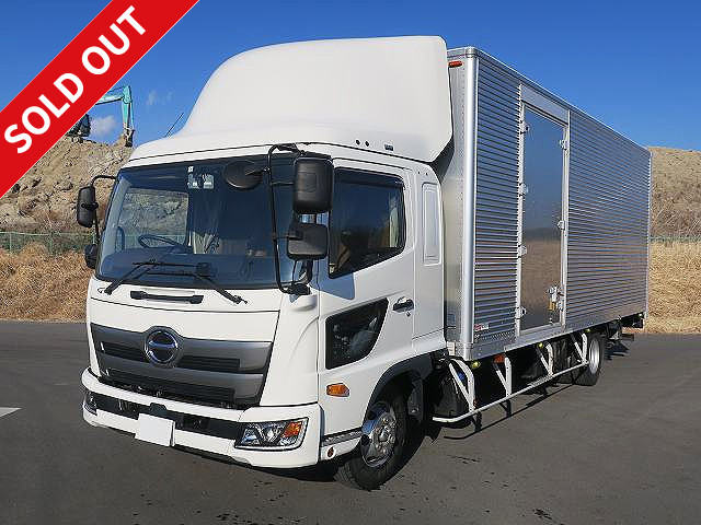 Now available for rental! 2019 Hino Ranger medium-sized aluminum van, 6700 wide, combination gate, 240 horsepower, air guide plate *Approximately 50,000 km on meter/dealer inspection record book/vehicle inspection valid until March 2022*