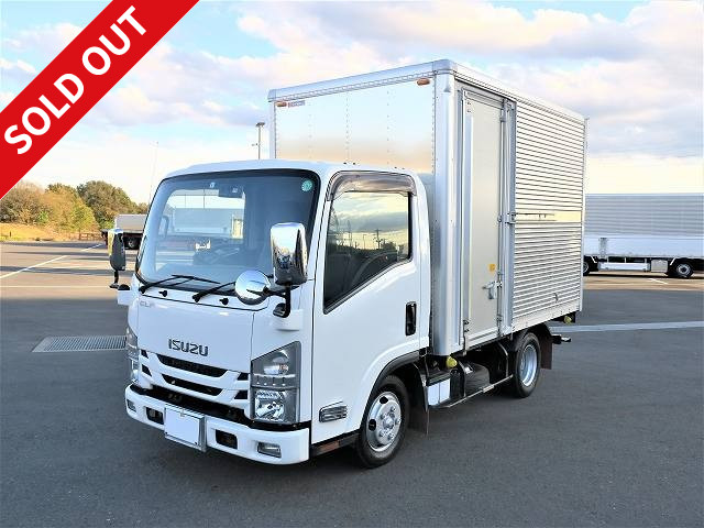 2018 Isuzu Elf 2t aluminum van, standard short, interior height 207cm, low floor, left sliding door [medium-sized (5t only) license compatible *old standard license OK]