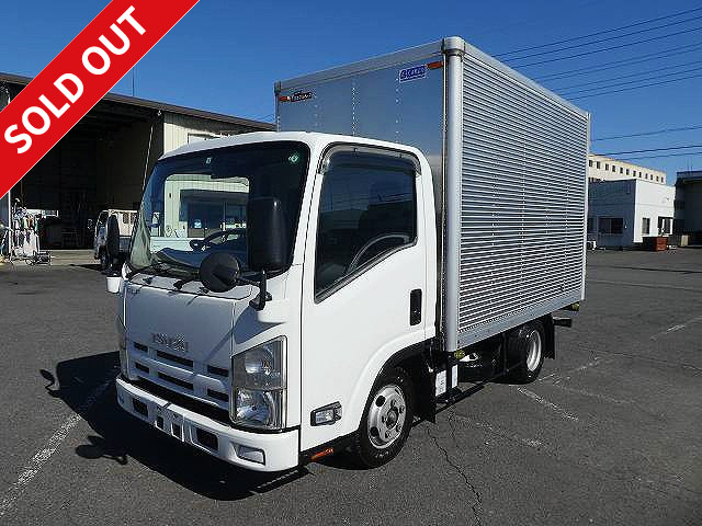 2007 Isuzu Elf 2t aluminum van, standard short, interior height 204cm, 2 pedals, full low floor, 150 horsepower, 2-stage lashing rail [Semi-medium-sized (5t only) license compatible *Old standard license OK]