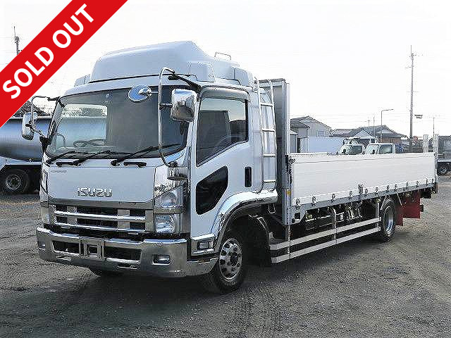 2007 Isuzu Forward, medium-sized flat body, aluminum block, 3-way opening, 6200 wide, rear air suspension, 240 horsepower, aluminum wheels ★Actual mileage on the meter: approx. 496,000 km! ★