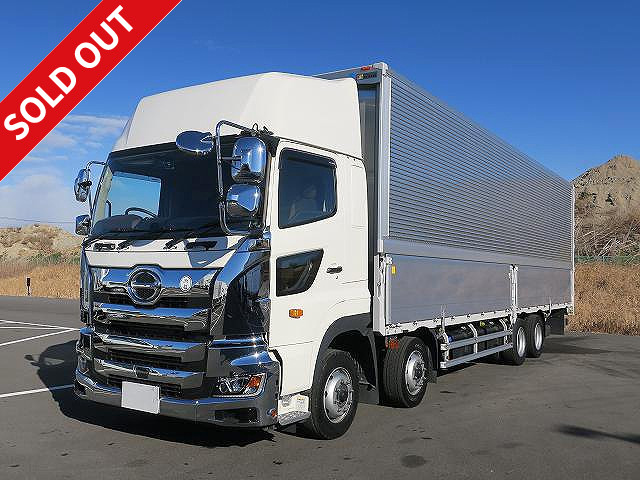 Lease-up! Reiwa 3 model Hino Profia large aluminum wing 4-axle low-floor high-roof retarder * Actual mileage on meter: approx. 84,000 km / Dealer inspection record book / Vehicle inspection valid until March 2022 *