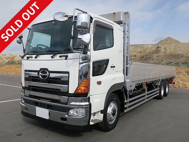 2008 Hino Profia Large flatbed aluminum block 3-way opening 9500 body High floor 3 axle Rear wheel air suspension Retarder *Actual mileage on meter: approx. 523,000 km*