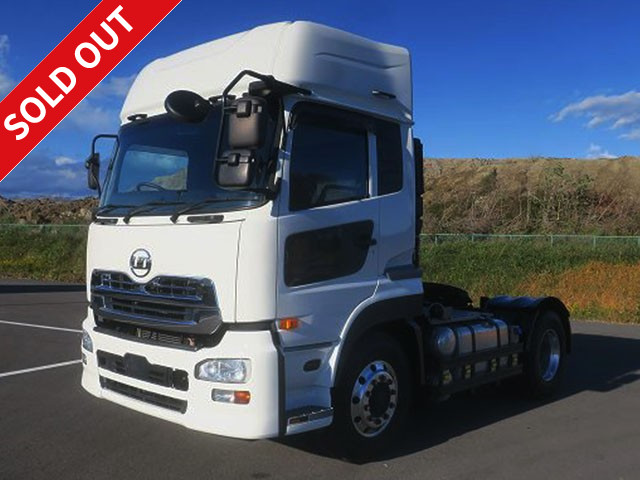 2015 UD Trucks Quon Tractor Head 5th Wheel Load 11.5t Rear Air Suspension High Roof Aluminum Wheels ETC2.0 Included ★ Actual mileage on the meter is approximately 396,000km! ★