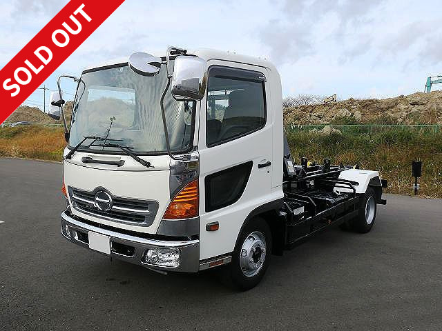 2007 Hino Ranger Medium-sized arm roll Shinmaywa Kogyo Twin hoist 3.8t load capacity Remote control ★Approximately 252,000km on meter/Inspection valid until April 2022★