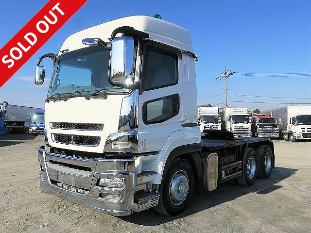 2013 Mitsubishi Fuso Super Great Tractor Head 2 Differentials All-inclusive 5th Wheel Load 18t High Roof 520 Horsepower Fluid Retarder ★Approximately 548,000km on the meter! ★