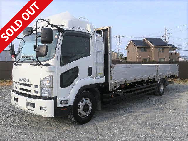 2009 model Isuzu Forward, heavy-duty flat body, aluminum block, 5-way opening, 6700 semi-wide, inside width 222cm, rear air suspension, 240 horsepower *Actual mileage on meter: approx. 344,000km/vehicle inspection valid until November 2022*