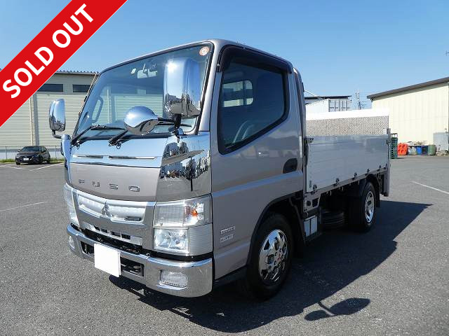 2014 Mitsubishi Fuso Canter 2t flat body aluminum block 3-way opening standard short (10 feet) custom vertical PG full low floor 2 pedals 150 horsepower [Semi-medium size (5t limited) license compatible *Old regular license OK] ★Vehicle inspection valid until November 2022★