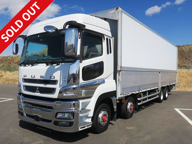 2011 Mitsubishi Fuso Super Great, large aluminum wing, 4-axle low floor, rear air suspension, high roof ★ Actual mileage on the meter: approx. 548,000 km! ★