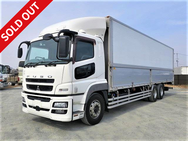 2012 Mitsubishi Fuso Super Great, large aluminum wing, high floor 3-axle, rear air suspension, *Actual mileage on meter: approx. 530,000 km*