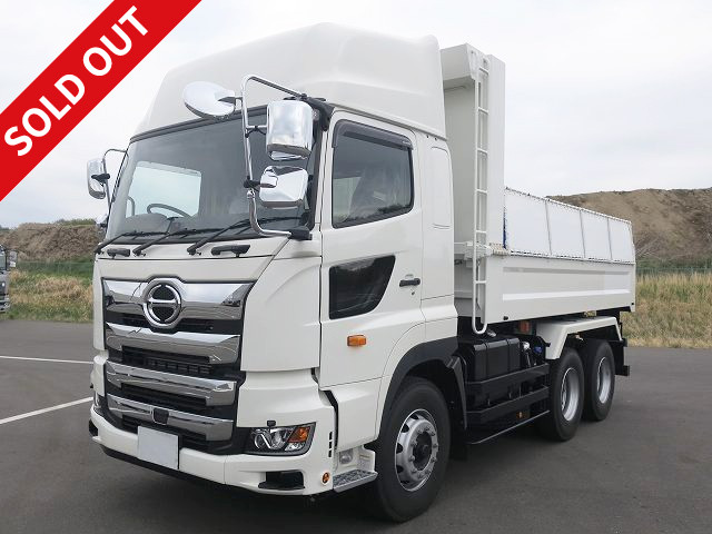 Reiwa 3rd year model Hino Profia large dump truck Shinmaywa 5100 body 2 differential Electric Cobolane High roof Retarder 410 horsepower 