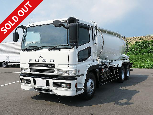 2006 Mitsubishi Fuso Super Great 22 ton bulk material transport vehicle, high-floor 3-axle, bulk cement, drum capacity 12.05 m3 *Actual mileage approx. 549,000 km*