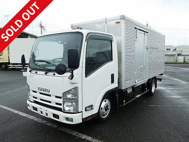 2010 Isuzu Elf 2t aluminum van, standard long, low floor, left side door, back-eye camera [medium-sized license required *excluding 5t limited]