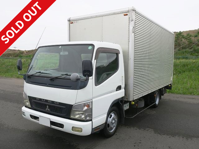 2007 Mitsubishi Fuso Canter 2t aluminum van, wide and long, interior height 217cm, combination gate, low floor, 150 horsepower [medium-sized license required *excluding 5t limited] 