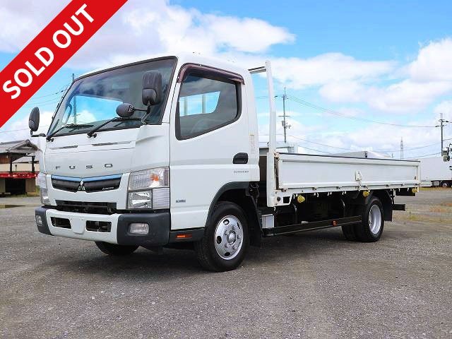 2017 Mitsubishi Fuso Canter 2t flatbed, 3-way opening, wide long, low floor, 2 pedals, 150 horsepower [Semi-medium-sized (5t only) license compatible *Old standard license OK]