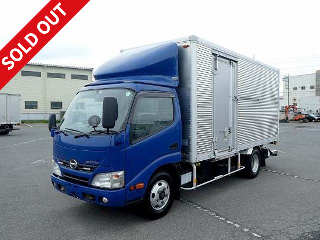 2012 Hino Dutro 3t aluminum van, standard long, with sliding doors on both sides, storage PG, 3 rear doors, interior height 201cm [medium-sized license required *excluding 5t limited]