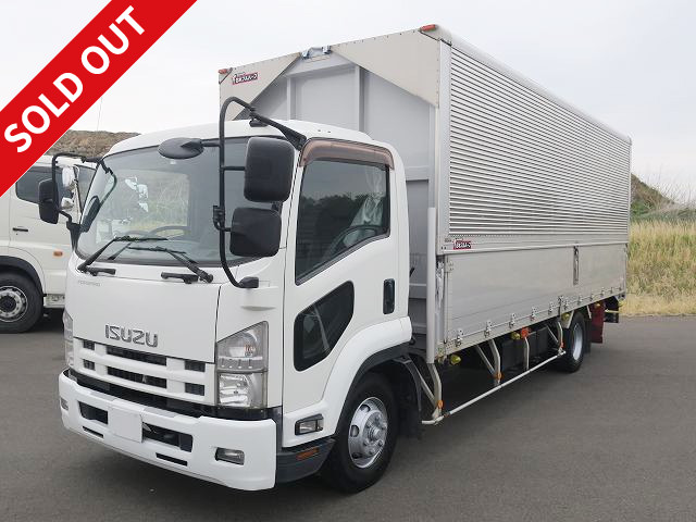 2013 Isuzu Forward, medium-sized aluminum wing, 6200 semi-wide, inner width 222 cm, combination gate, actual mileage approx. 423,000 km, vehicle inspection valid until May 2022