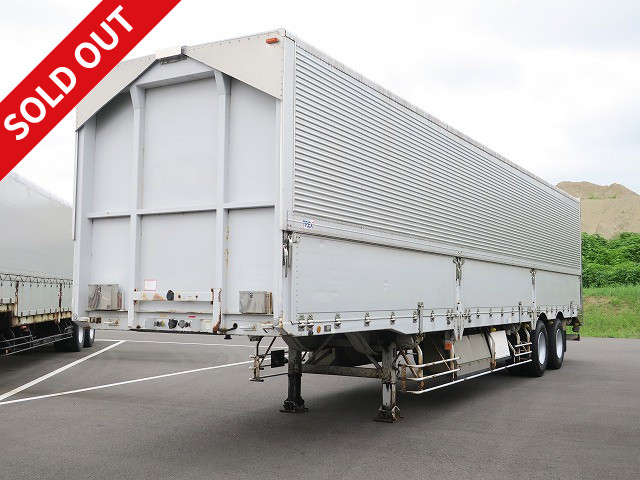 2007 model Nippon Trex 2-axle wing trailer, maximum load capacity 19.8t, lift axle, air suspension, *anti-snow agent specification*