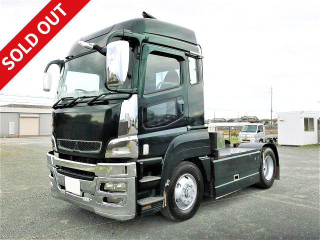 2008 Mitsubishi Fuso Super Great Tractor Head, 5th wheel load 11.1t, 460 horsepower, high roof