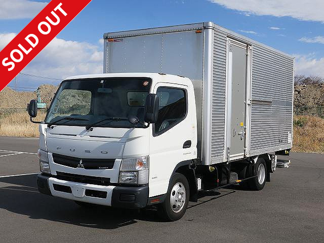 2016 Mitsubishi Fuso Canter 2t Aluminum Van Wide Long Interior Height 212cm Storage PG Left Sliding Door Fully Low Floor 150 Horsepower 2-Tier Lashing Rail [Semi-Medium License Compatible *Excluding 5t Limited]